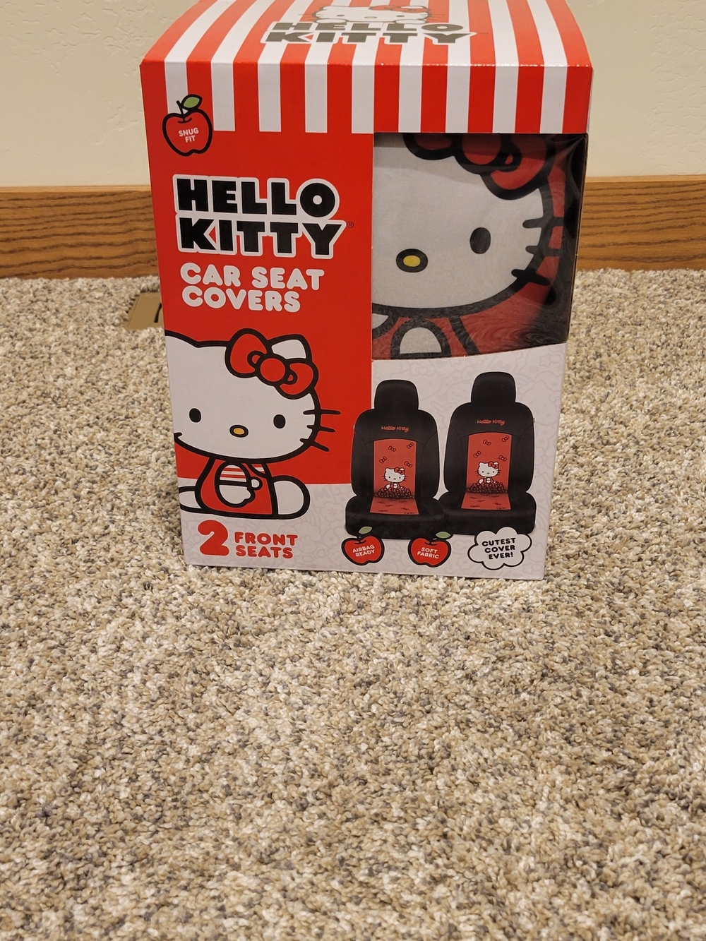 Hello Kitty Red & White Character Storage/Decor Box